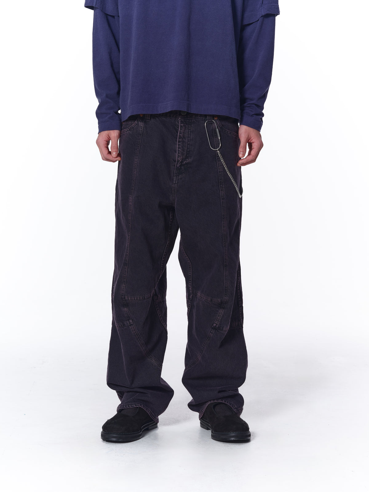 最終値下げ/OVER WAIST SWITCHING DENIM Ameri（アメリ）の「OVER WAIST SWITCHING DENIM（デニムパンツ