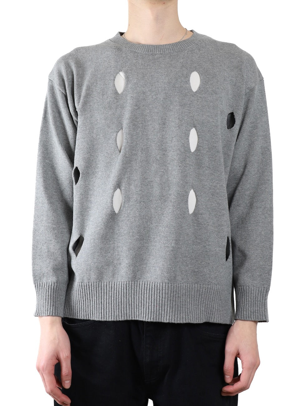 HOLE CREW KNIT – JieDa WEB STORE