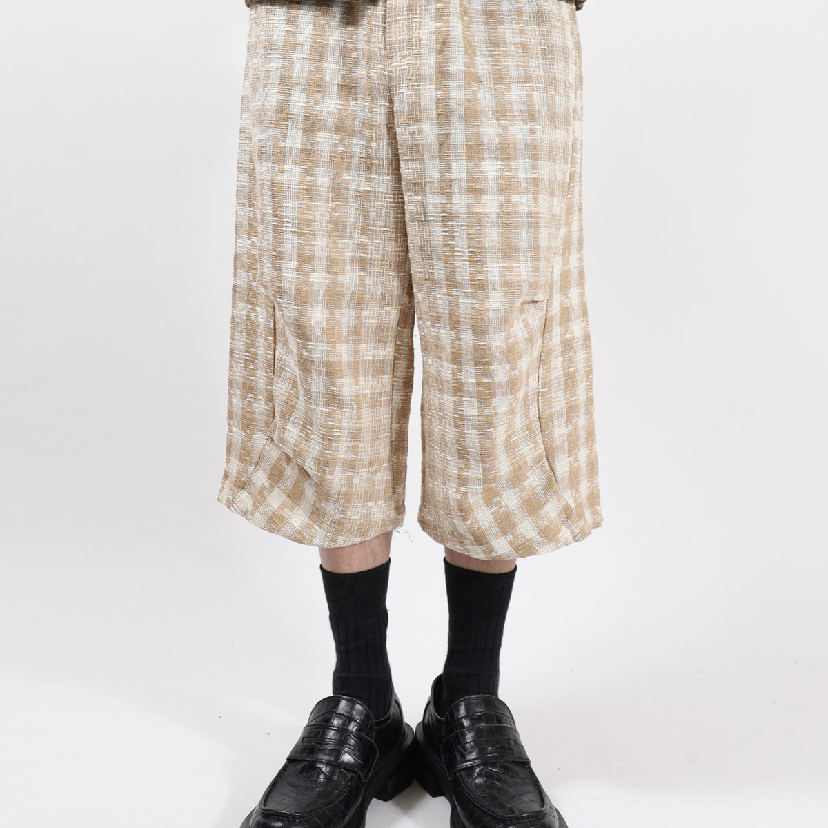 3/4 GINGHAM CHECK PANTS – JieDa WEB STORE