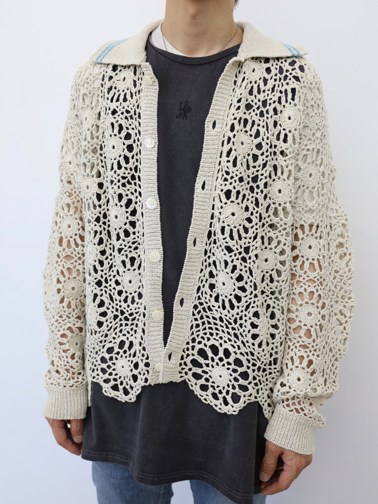 FLOWER HAND KNITTING CARDIGAN – JieDa WEB STORE