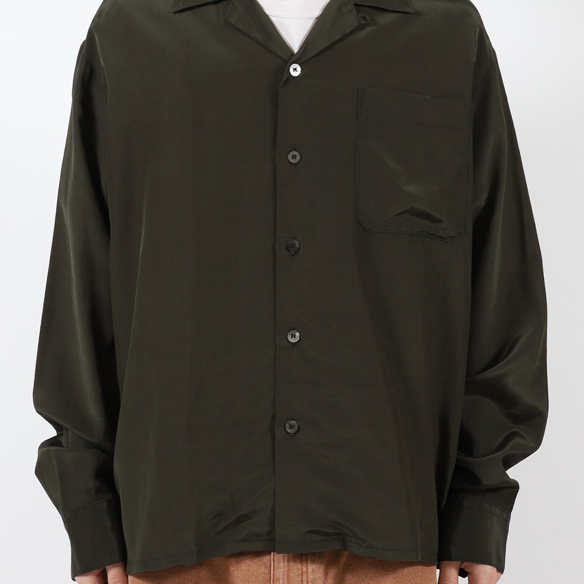 トップス Jieda DYED NYLON OPEN COLLAR SHIRT S/S DYED NYLON OPEN COLLAR SHIRT S/S – JieDa WEB STORE