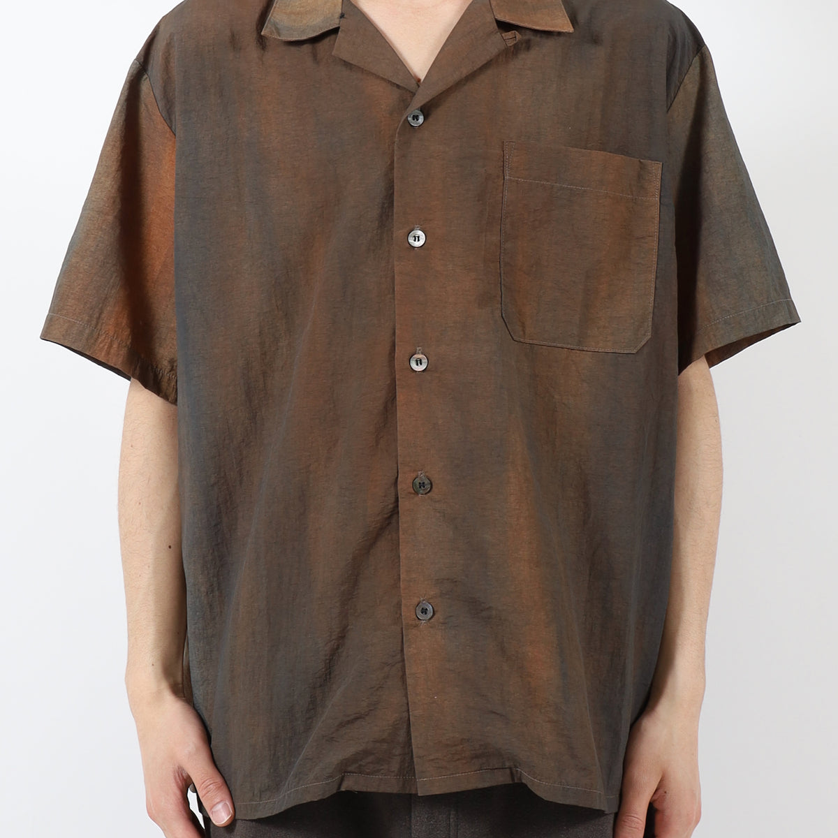 JieDa JieDa(ジエダ) / OPAL OPEN COLLAR SHIRT LS (NAVY