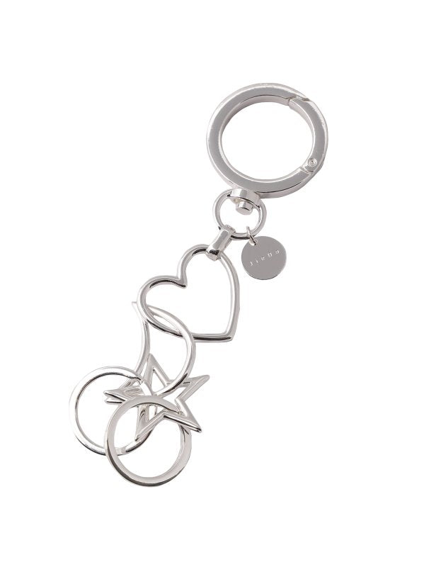 STAR MOON HEART KEY HOLDER