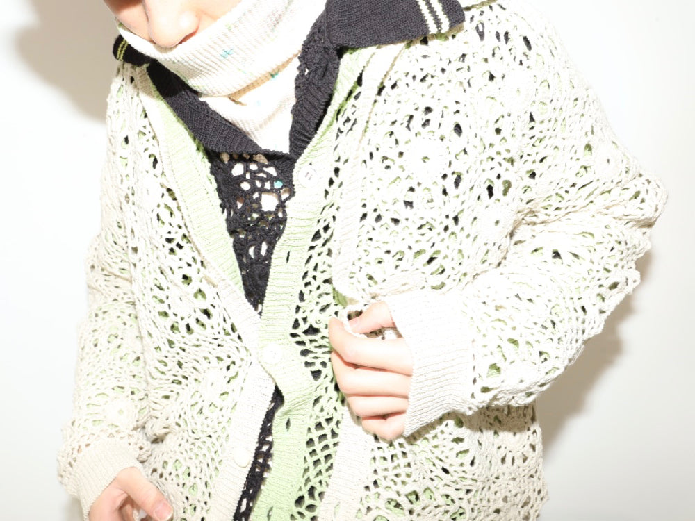 【完売品】Jieda FLOWER HAND KNITTING CARDIGAN